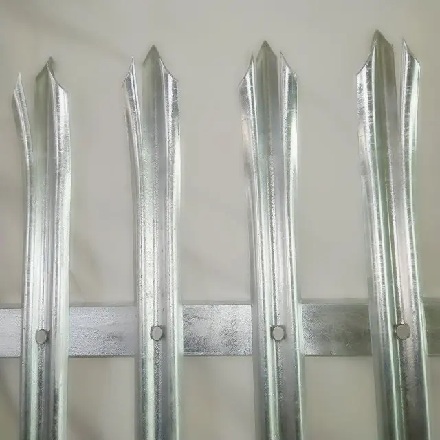 

New Design Garden W type galvanized cheap palisade fencing
