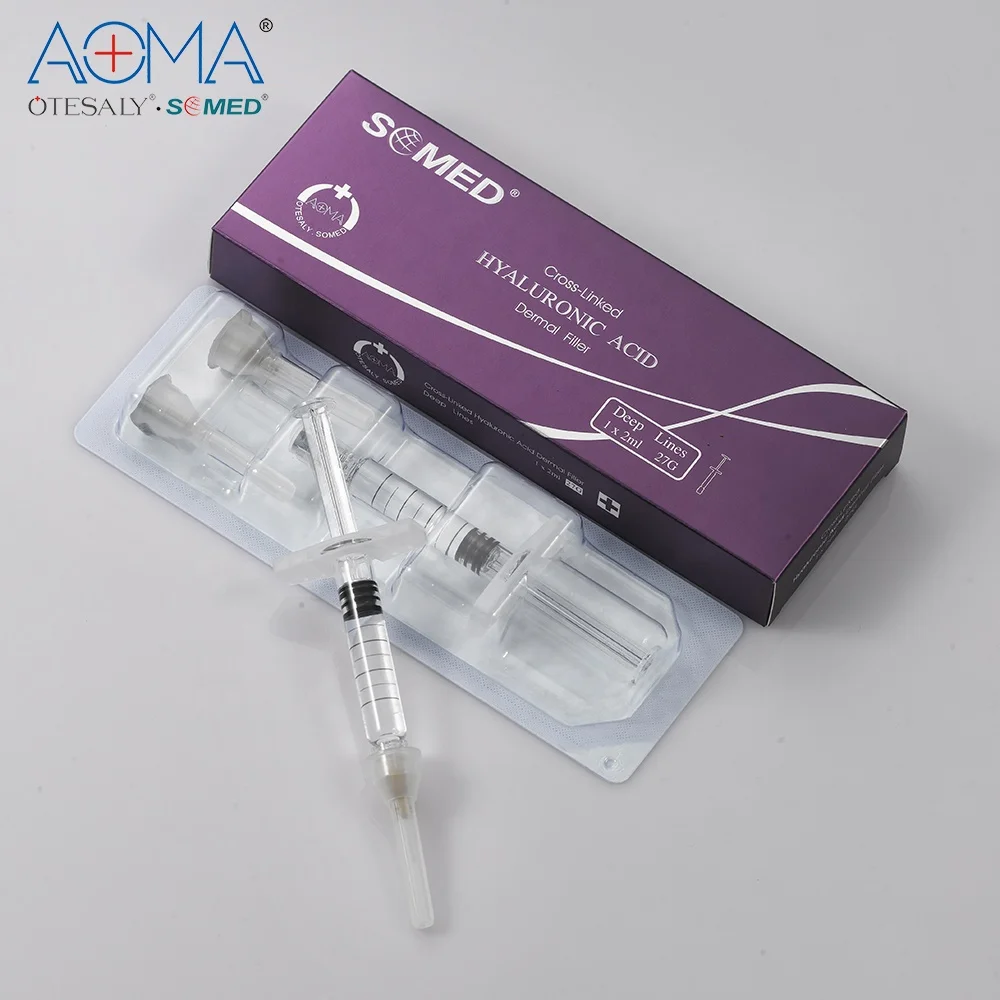 

Somed 2ml Dermal Filler For Deep Lines Hyaluronic Acid Injection From Otesaly Factory