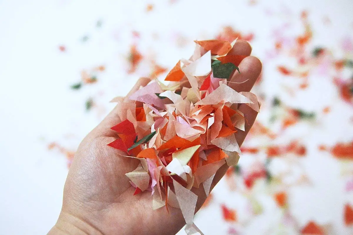 Product Of The Usa. 10,000 Pieces Heart Shaped Biodegradable Wedding Confetti