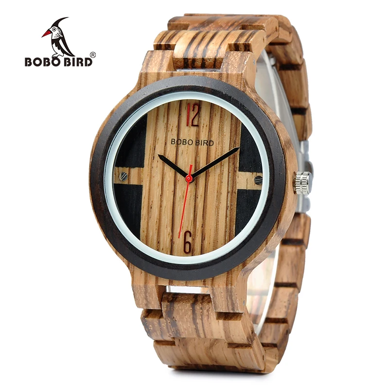 

2019 BOBO BIRD Minimalist Casual Wood Timepieces Wood Watch with custom logo
