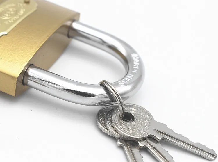 
Factory wholesale fine polishing big small thin type best safty cheap price imitate brass padlock 