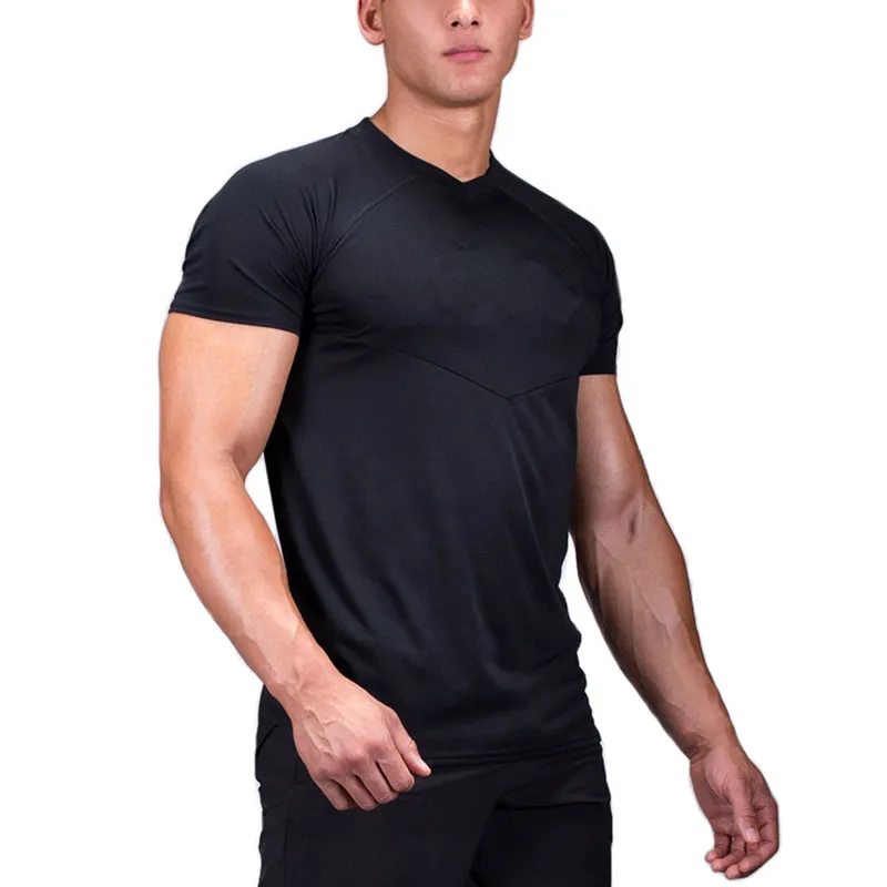 

mens regular fit black workout sports tee shirts