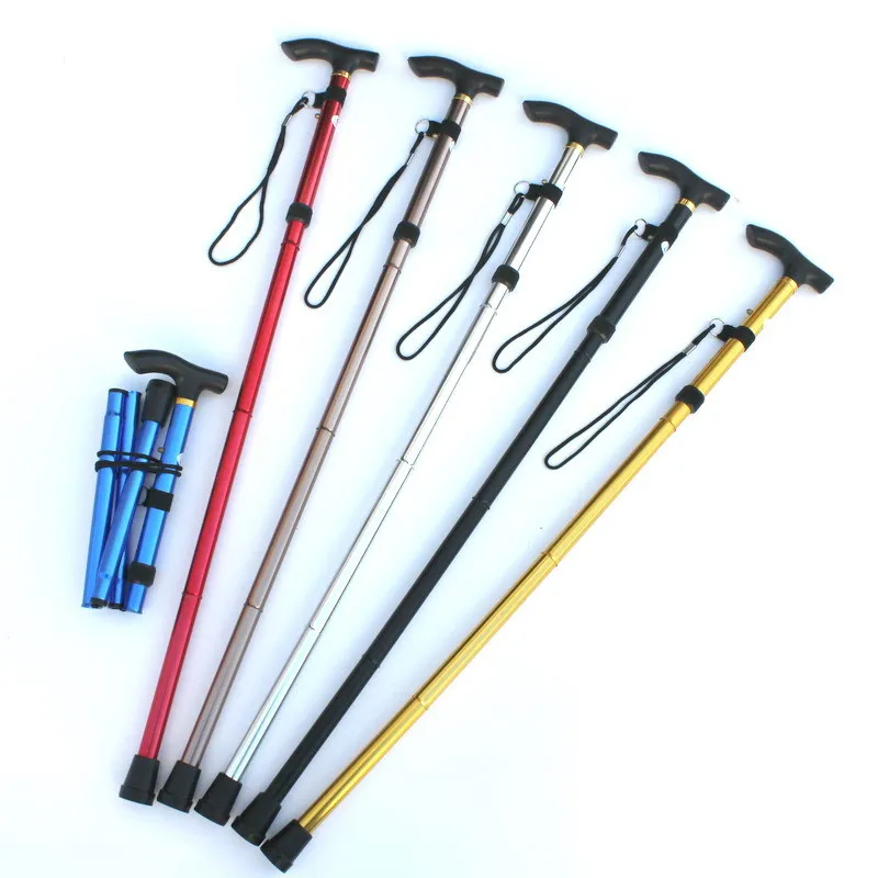 

Factory Wholesale canes folding walking stick trekking foldable walking sticks hiking poles, Customized color