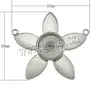 304 Stainless Steel flower bezel connector connector setting 1/1 loop original color 782446