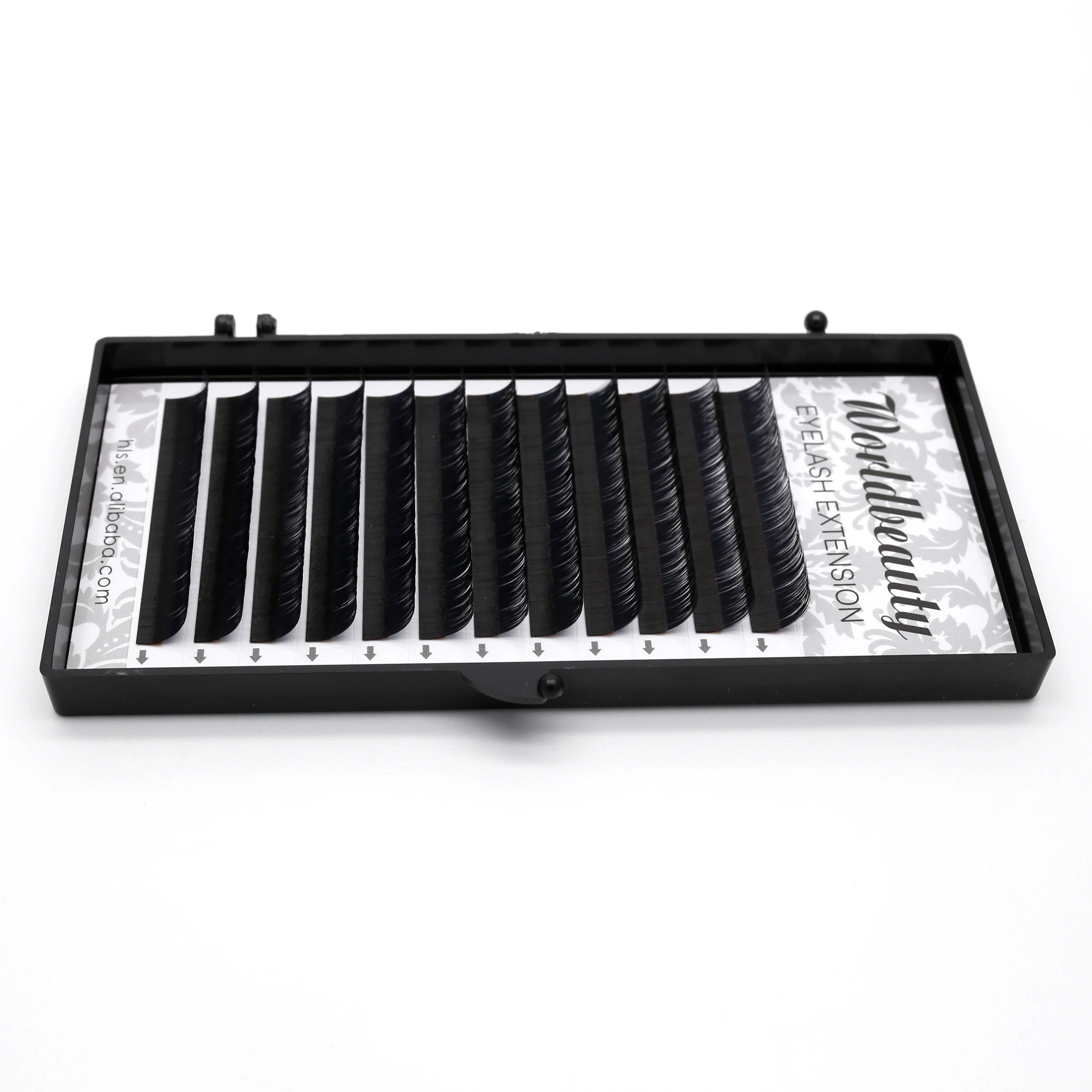 

Free Shipping Worldbeauty 0.05 mm C curl 9d lash extensions, Black/colorful