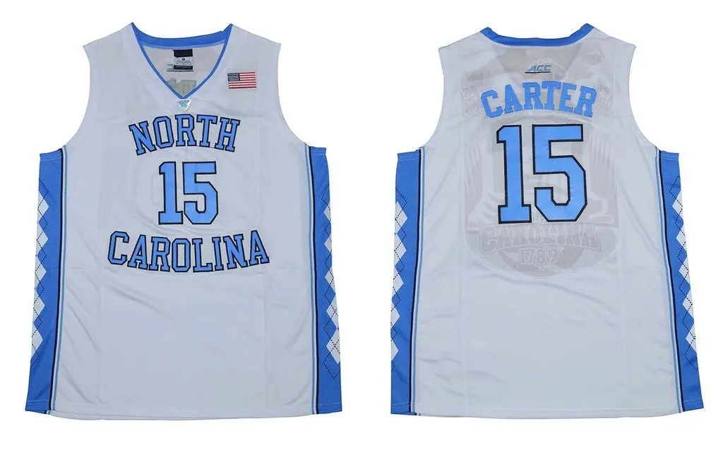 vince carter tar heels jersey