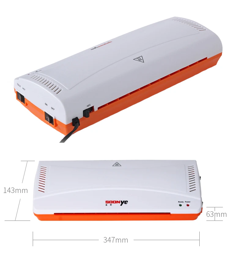 Ye280 Portable A4 Laminator For Office Or Home Using ;cold And Hot
