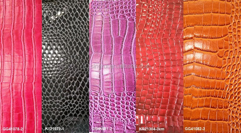China Supplier Embossed Croco Pattern PVC Material Bag Leather.jpg