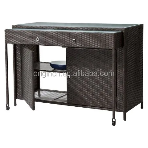 Simple Design Outdoor Ratan Counter With Drawer Foot Rail And Rattan Bar Chair Buy Bar Chair Small Bar Counter Designs Rattan Bar Chair Product On Alibaba Com