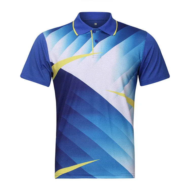 Wholesale Short Sleeve Sports Men Tennis Polo T Shirts Moisture Wicking ...