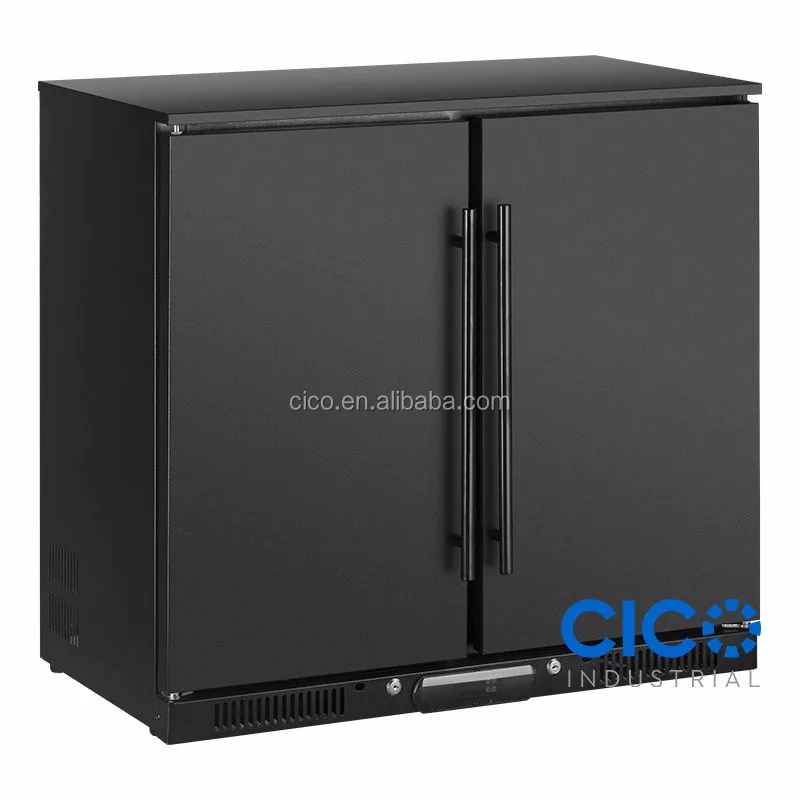 208l Two Door Stainless Steel Undercounter Beverage Soft Drinks Wine