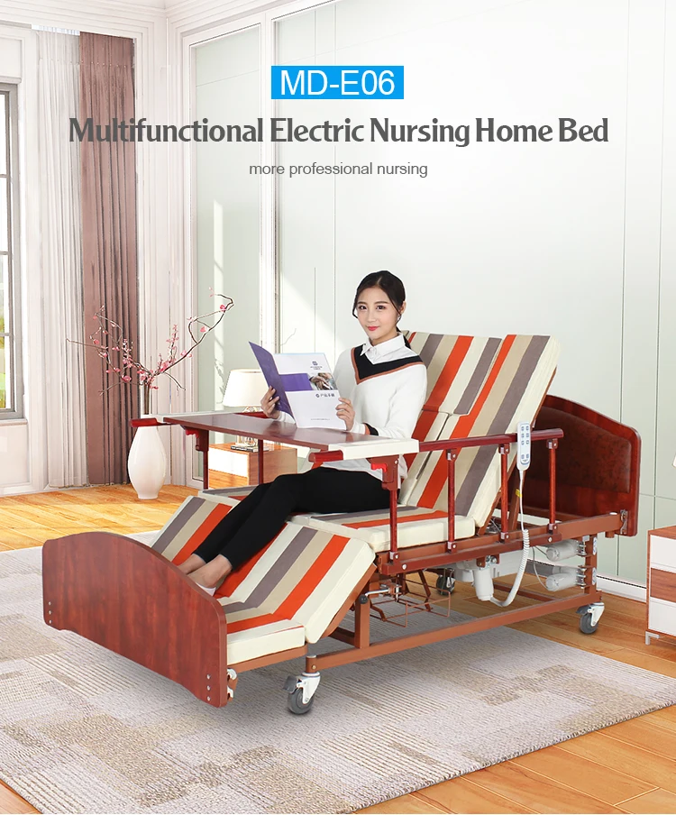 Multi Functions Medical Nursing Home Electric Hospital Bed For
