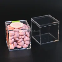 

2x2x2 inch small candy boxes clear acrylic wedding favor boxes