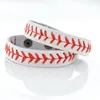 Leather Baseball Bracelets And Keychain