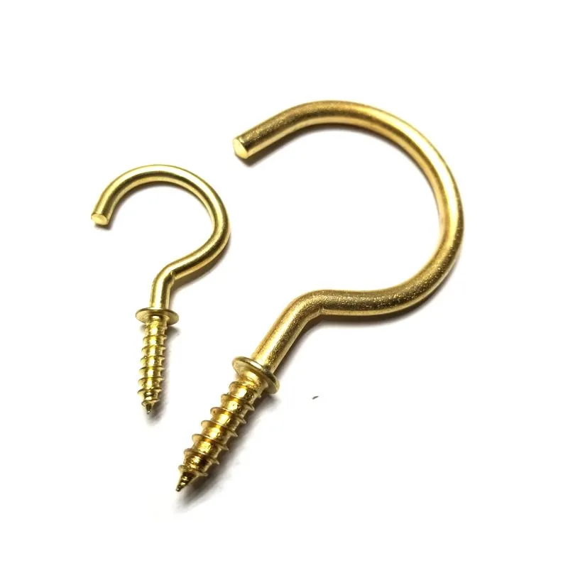 High Quality Brass Eye M10 Hook Bolt Furniture Screw Buy Brass Eye