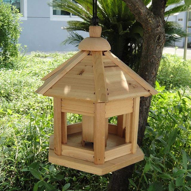 Traditional Gazebo Bird Feeder With Large Capacity Seeds Crafted