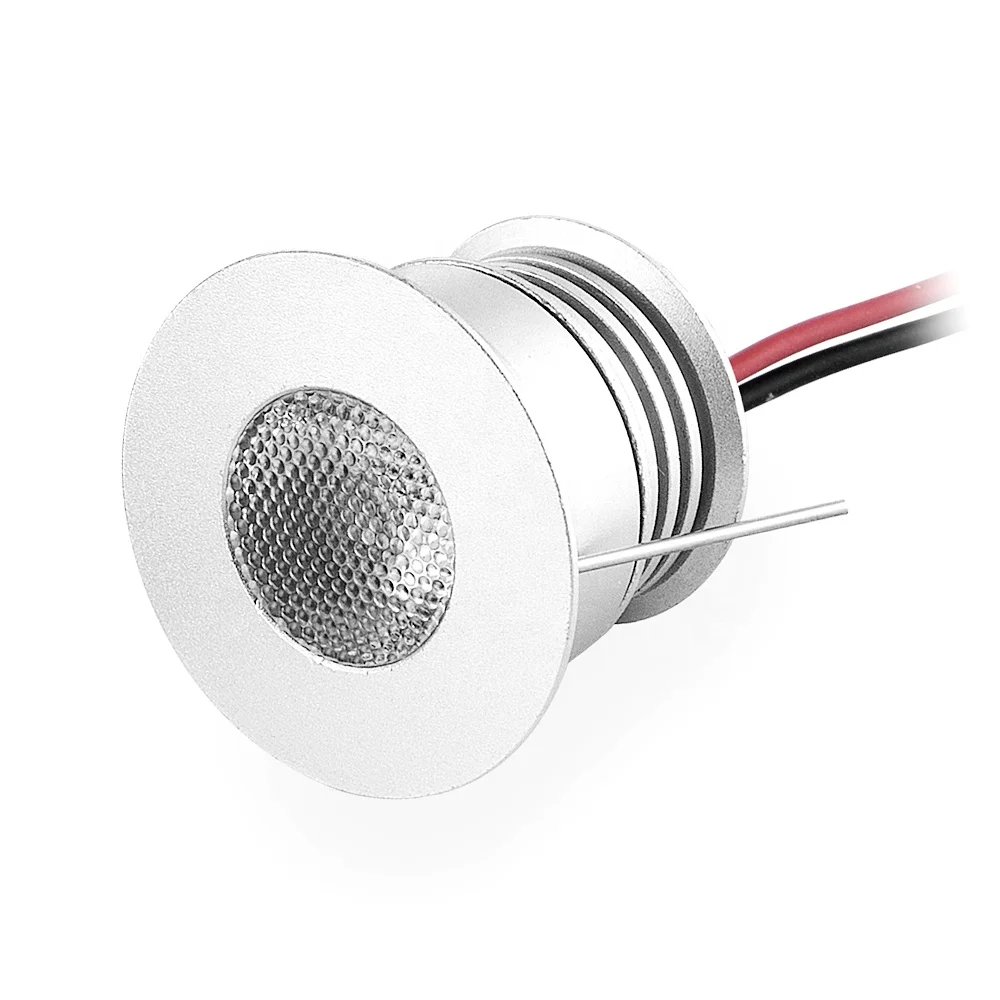 3W Mini Led Downlight Cabinet Light With Cree Chip 25D Spot Lighting 30mm Cutout