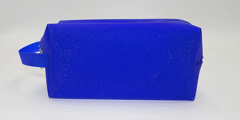 blue shiny cosmetic bag1.JPG