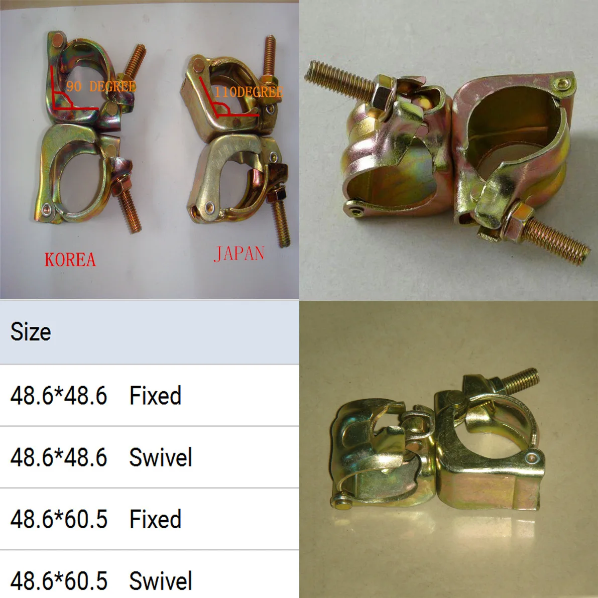 Light Weight Korea Type Scaffolding Clamp Swivel Clamp Buy