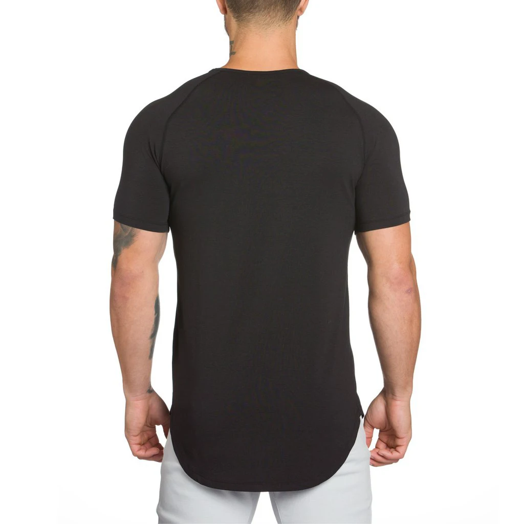 rounded hem t shirt