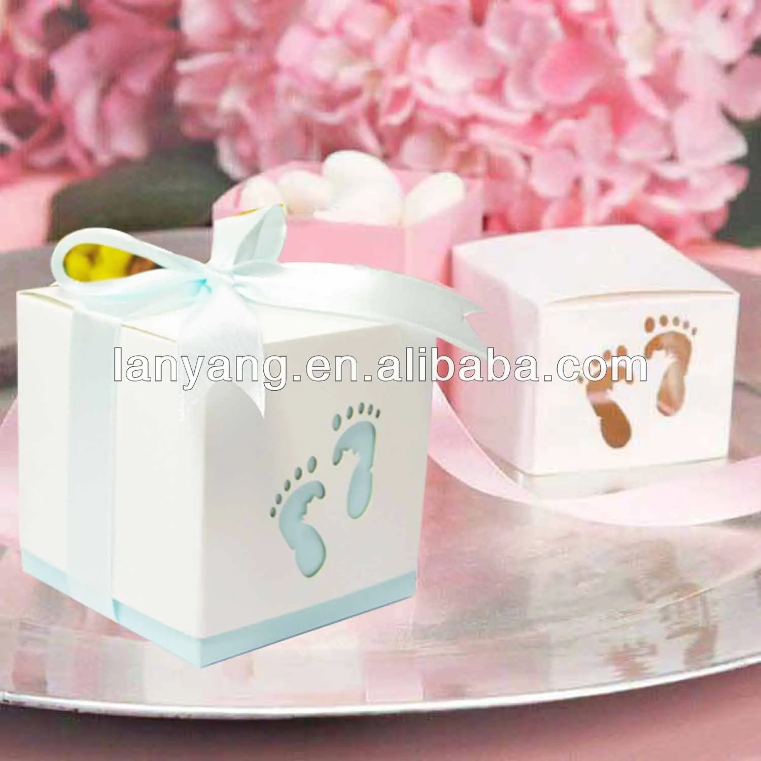 Baby Shower Decorations Baby Feet Candy Gift Box Baby Shower Favor