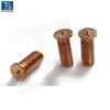 Cheaper price copper plating steel spot weld stud / weld screw