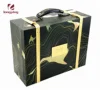 china custom Luxury large gift box cardboard box with pu buckles belt handle for cotton pillow quilt bedding set box packaging