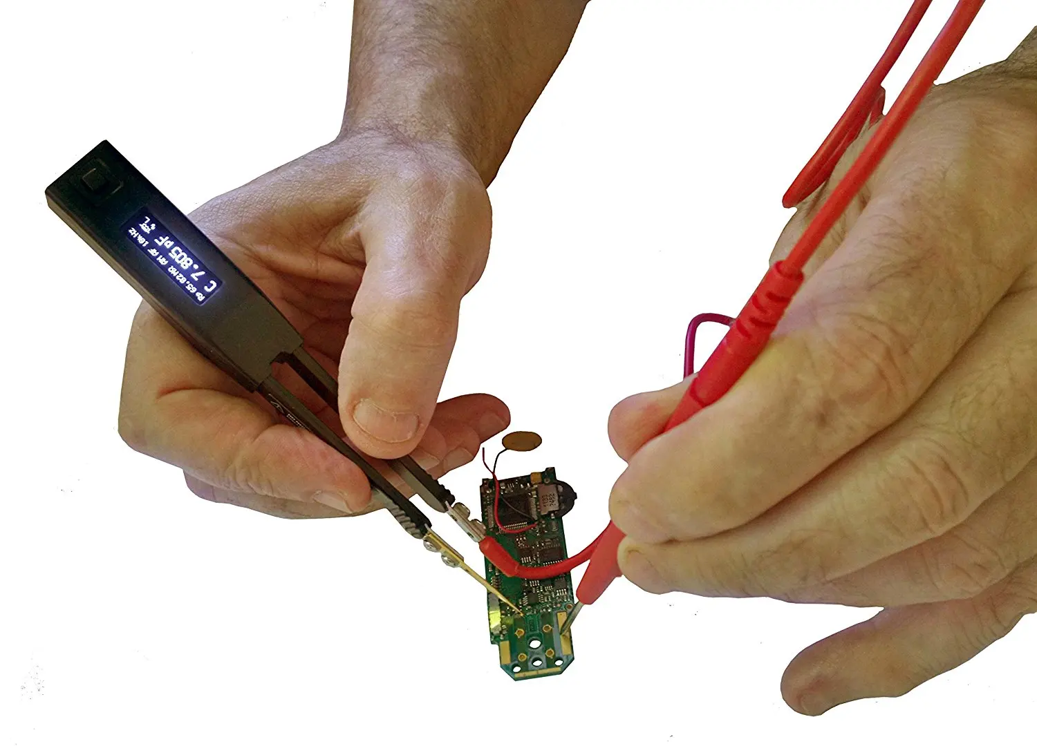 Smart Twezers LCR-meter Digital Multimeter / LCR-Reader Probe Connector 2-Wire Shielded Probe Connector