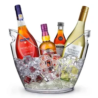 

4L acrylic wine or champagne bottle ice bucket kitchen fruits and vegetable storage container