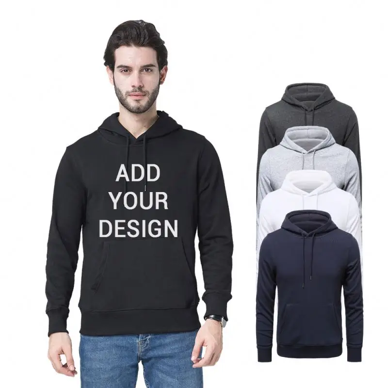 

Supplier Brand Breathable Pullover Wholesale Bulk Custom Blank Hoodies, 5 color or customized