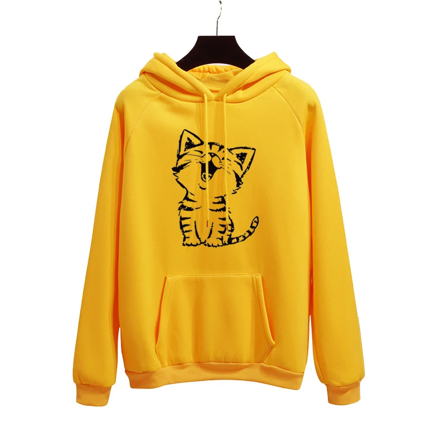 

wholesale fashion cartoon printing pullover unisex custom hoodies sweatshirts, Pink;grey;black;yellow