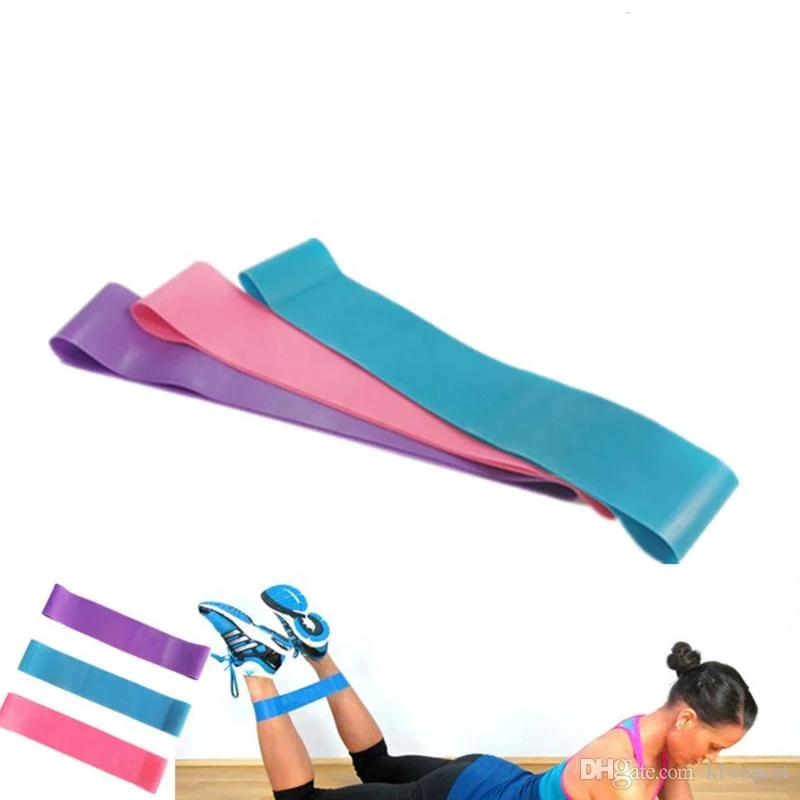 

Wholesales Gym Fitness Custom printed Logo Yoga Stretch Band Latex Exercise Mini Loop Band Resistance Band Sets, Panton color customized