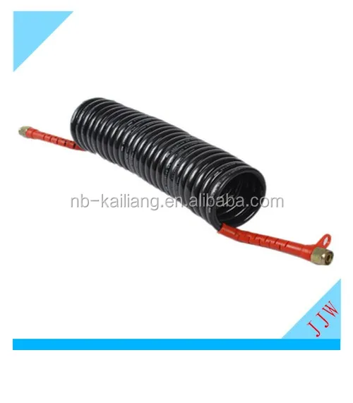 
DIN 74324 PA12 air brake coil hose/trailer spare parts air brake coils/coiled air hose 