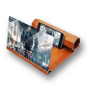 Mobile Phone Screen Amplifier Folding Wood Stand