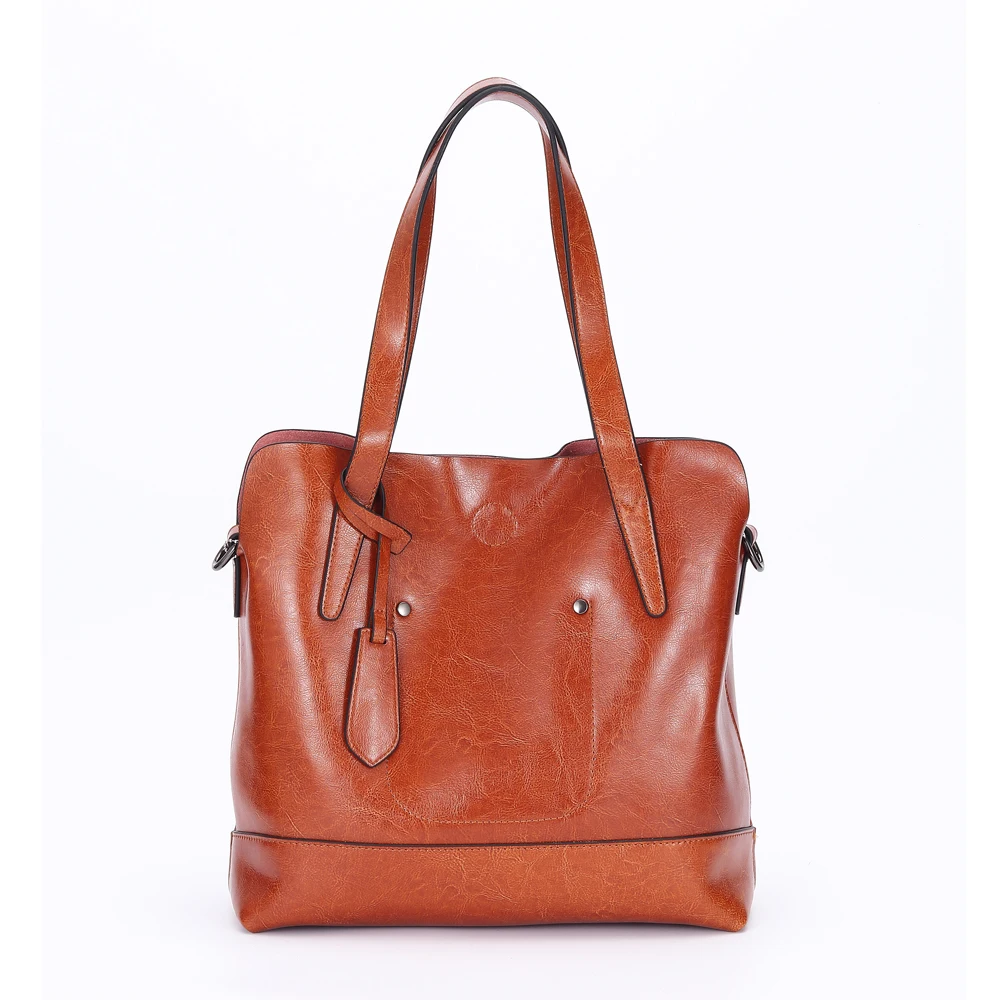 

Jindailin Big Capacity Designer Handbags Genuine Leather Rivet Tote Bag Famous Brands For Ladies Shoulder Bag