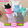 Flutter Sleeve Girls Tops Wholesale Infant Baby Flutter Tank Top Adorable Singlet Boutique Toddler Lace Flutter Sleeve Shirt