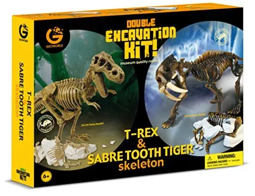 tiger dinosaur excavation kit