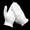Wholesale White cotton gloves 100% cotton jersey gloves etiquette quality inspection work