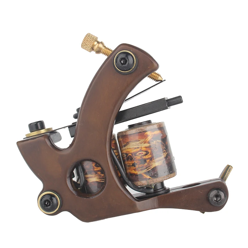 

Yilong Professional Made Excellent Quality Pure Copper Frosted Surface Tattoo Coil Tattoo Machines