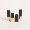 Manufacturers directly supply black and gold empty lipstick tube cosmetics package