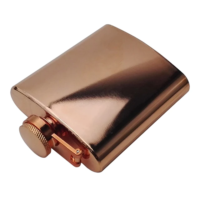 

Promotion Hot Sale Flask Liquor Rose Gold Electroplate 201 Stainless Steel Hip Flask