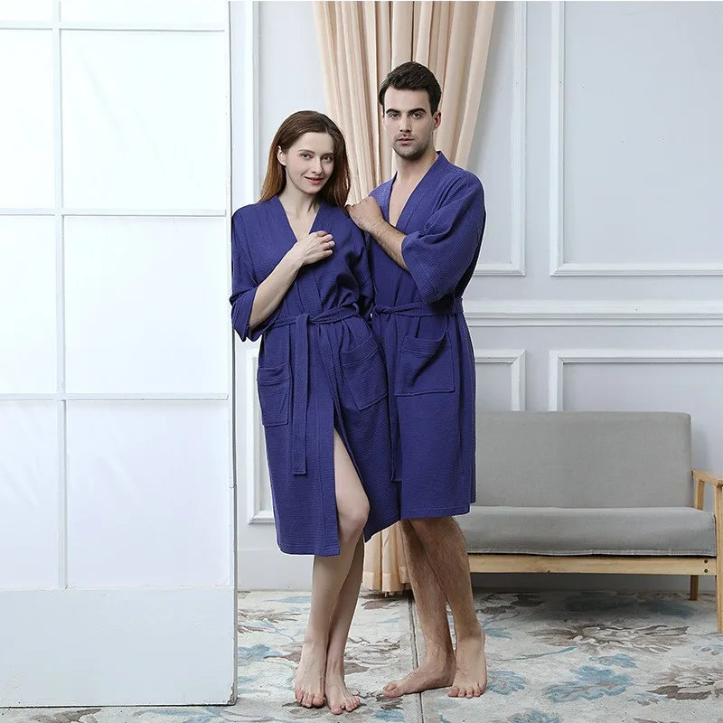 Spring Summer Lightweight Hotel Shower Robe Cotton Buy Robe Coton