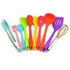 Heat resistant 10 Piece Kitchen accessories Silicone Kitchen Utensil Set list Baking Cooking Tools