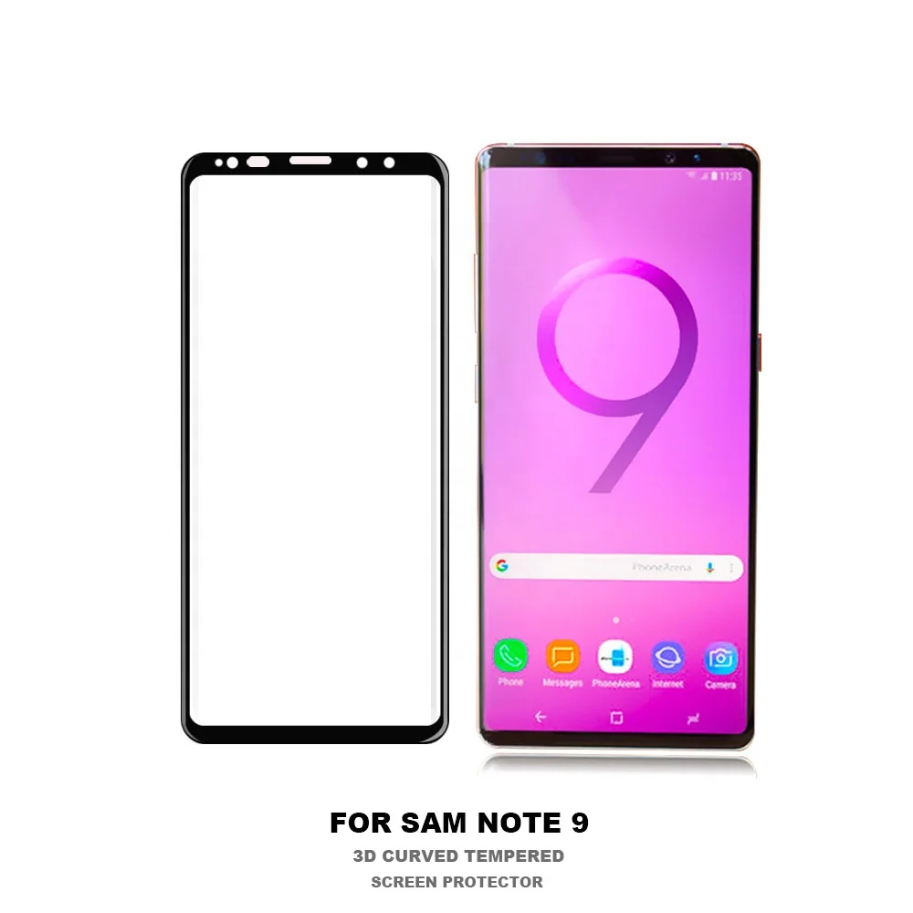 

9H tempered glass privacy screen protector film For Samsung Note 9 with retail package