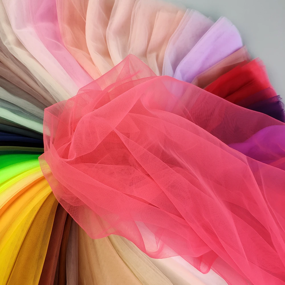 
2020 hot sale high quality wholesale 20D nylon soft tulle mesh fabric for kids tutu  (60144677589)