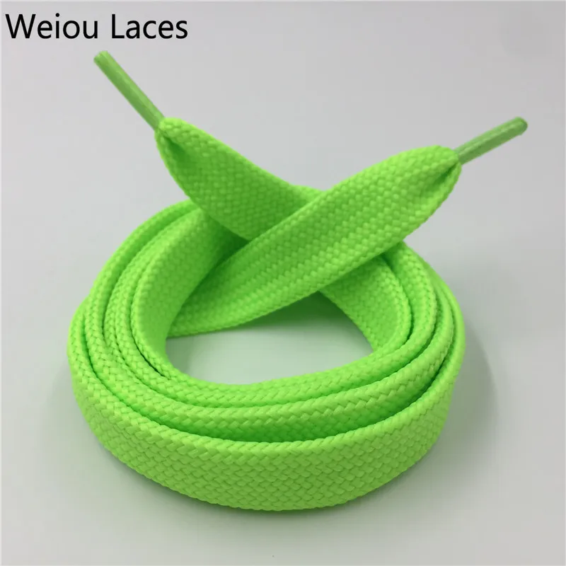 

Weiou Flat Fat Polyester Multicolored Drawstring of Hood and Shoe Laces 1.8cm Width for Sneaker or Waist Belt, Black/white/red,support customized color