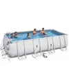 Family Size Above Ground PVC Swimming Pool Family Size Round Metal Frame Plastic Swimming Pools