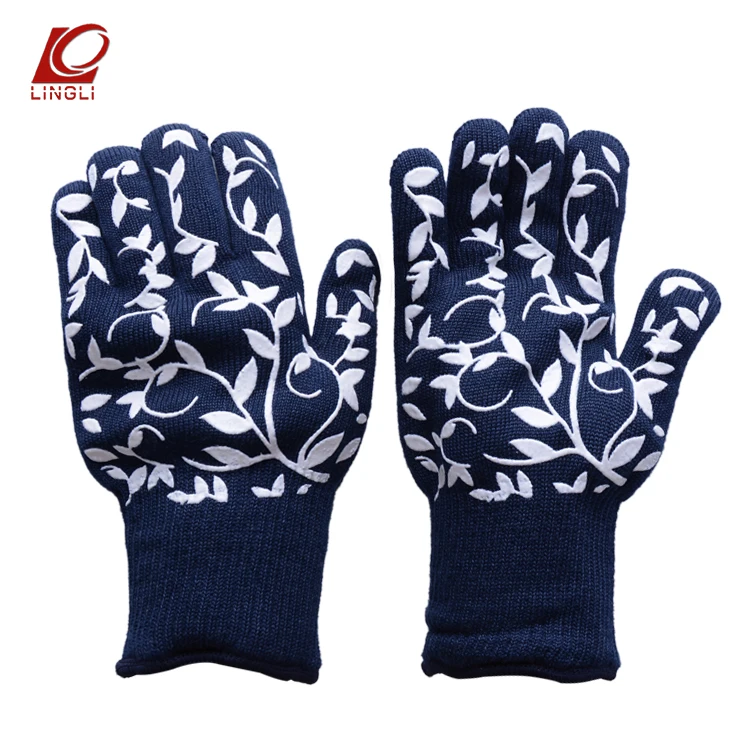 

Manufacture Silicone BBQ Glove Deyan Fiber Oven Gloves 1472F Deyan Fiber, Oem