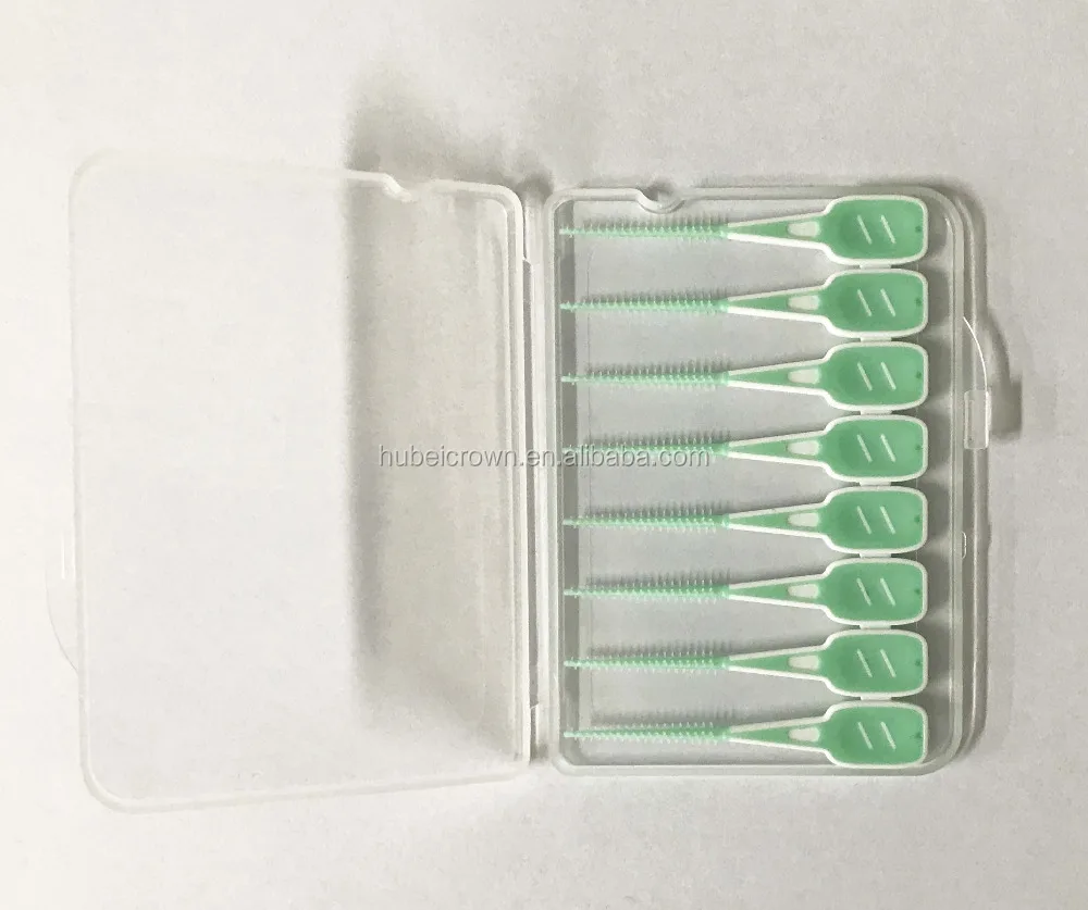 
Professional Rubber bristle Interdental Brush Rubber Handle Toothbrush 