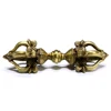 Buddhism Nepalese Handmade Five-strand Pure Copper vajra Dorje Amulet